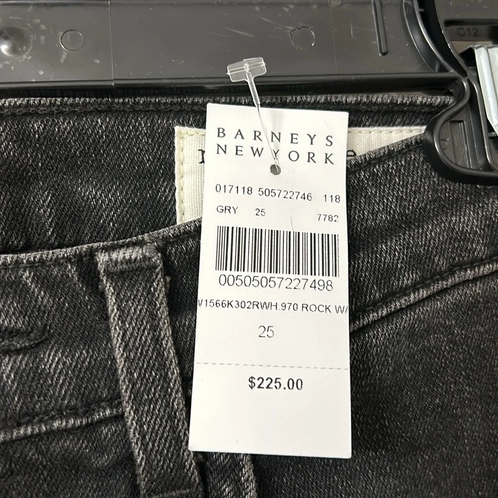 ✨ RAG & BONE ✨ NWT Black Destructed High Rise Ankle Skinny Jeans Size 25 - Picture 11 of 16